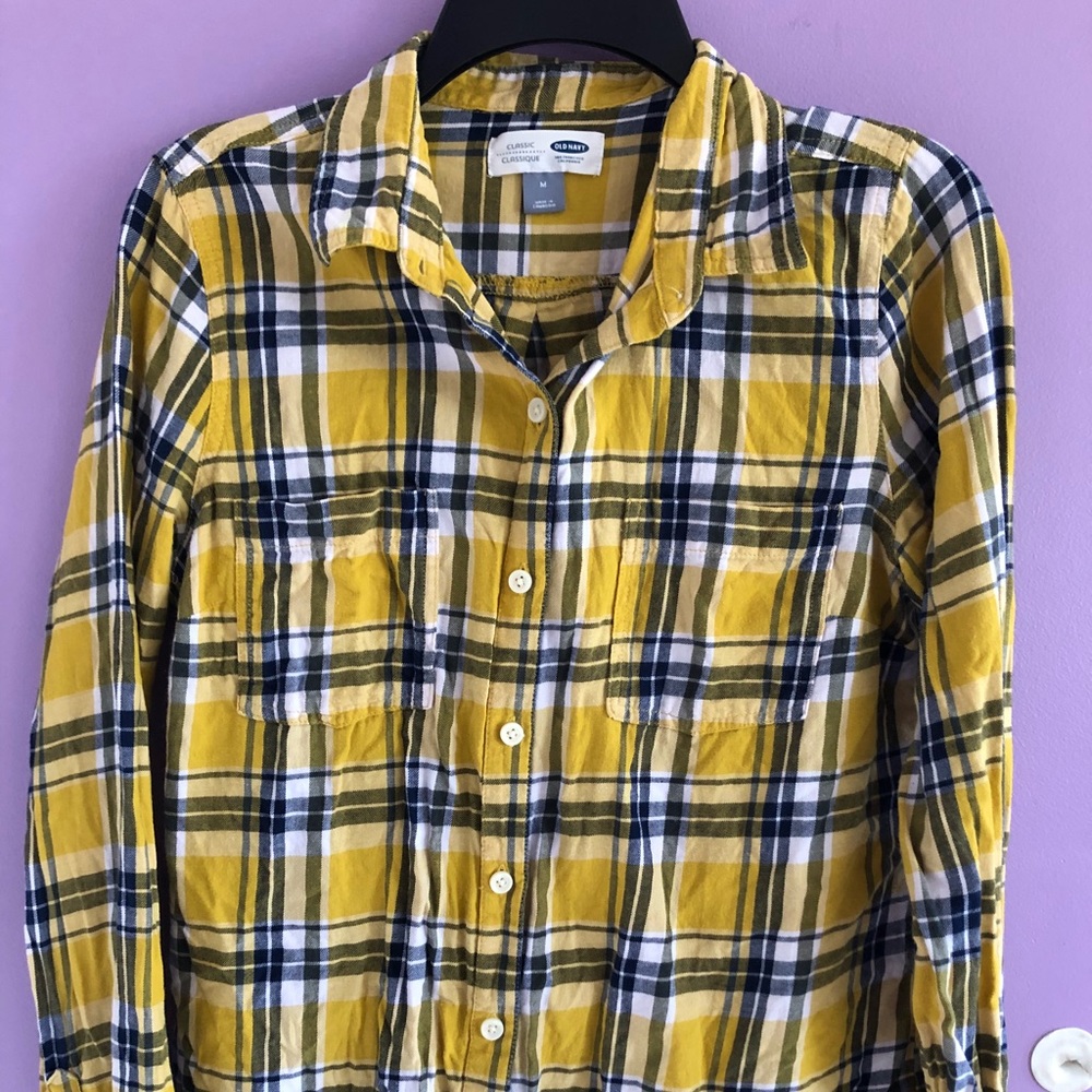 Yellow And Blue Flannel
